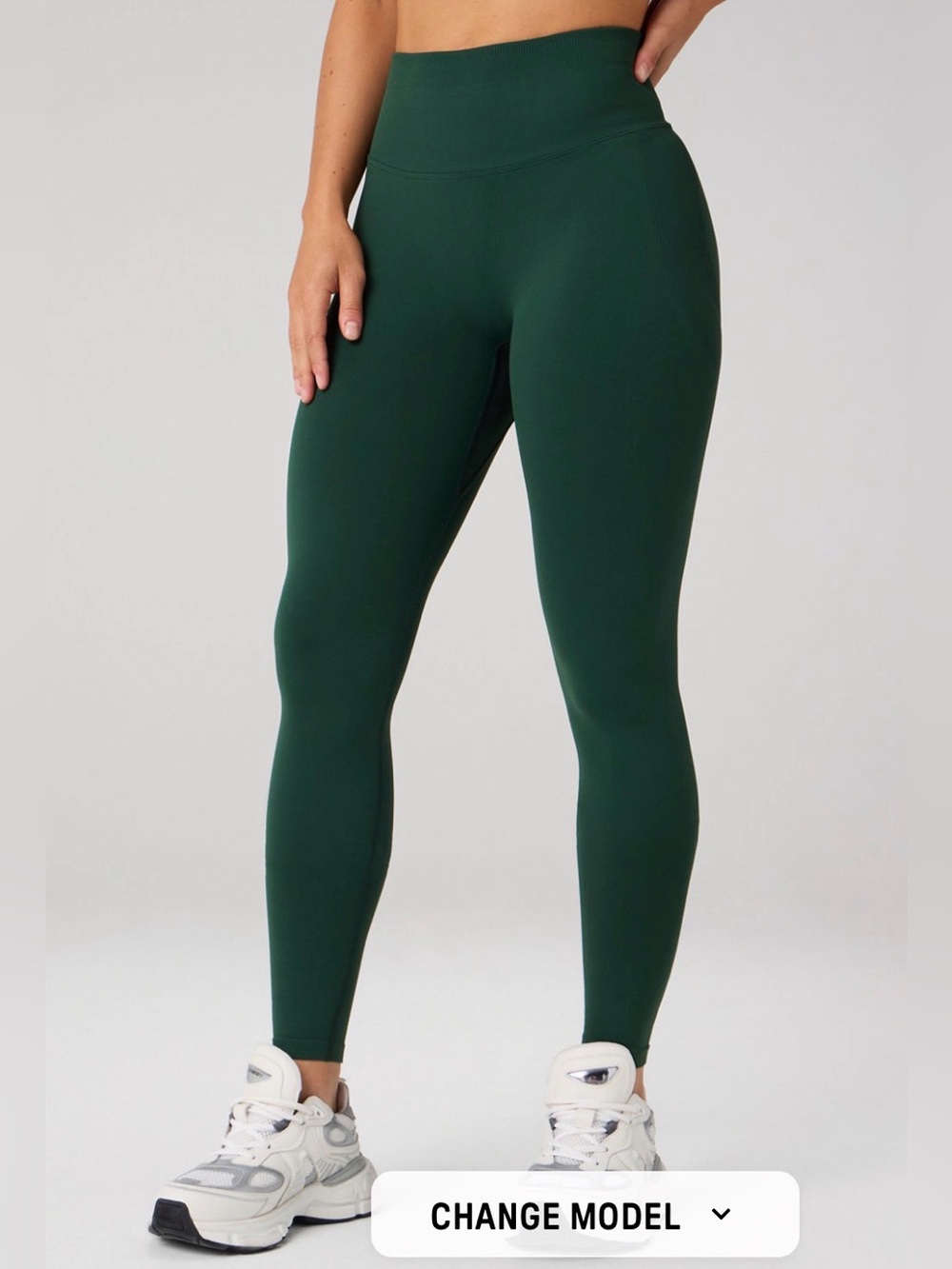 Fabletics Seamless Scrunch High-Waisted Legging Everpine Green
